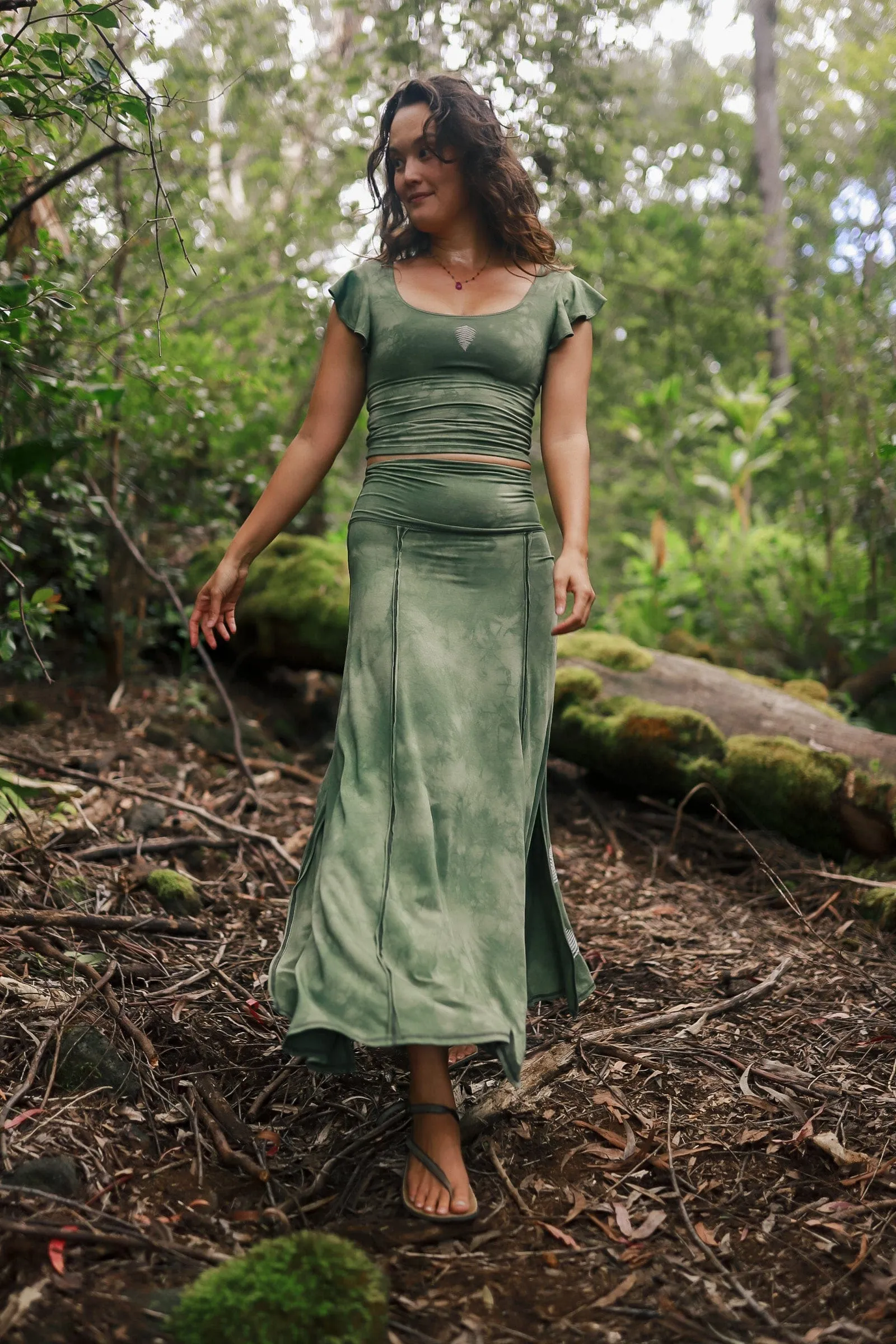 Forest Visionary Flutter Top