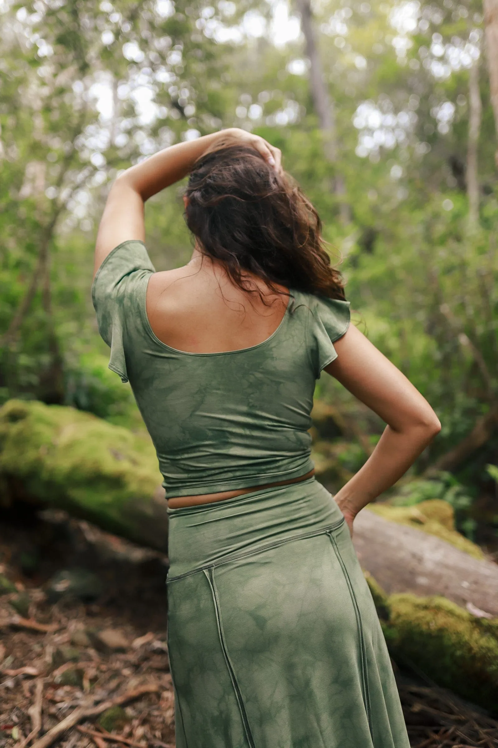 Forest Visionary Flutter Top
