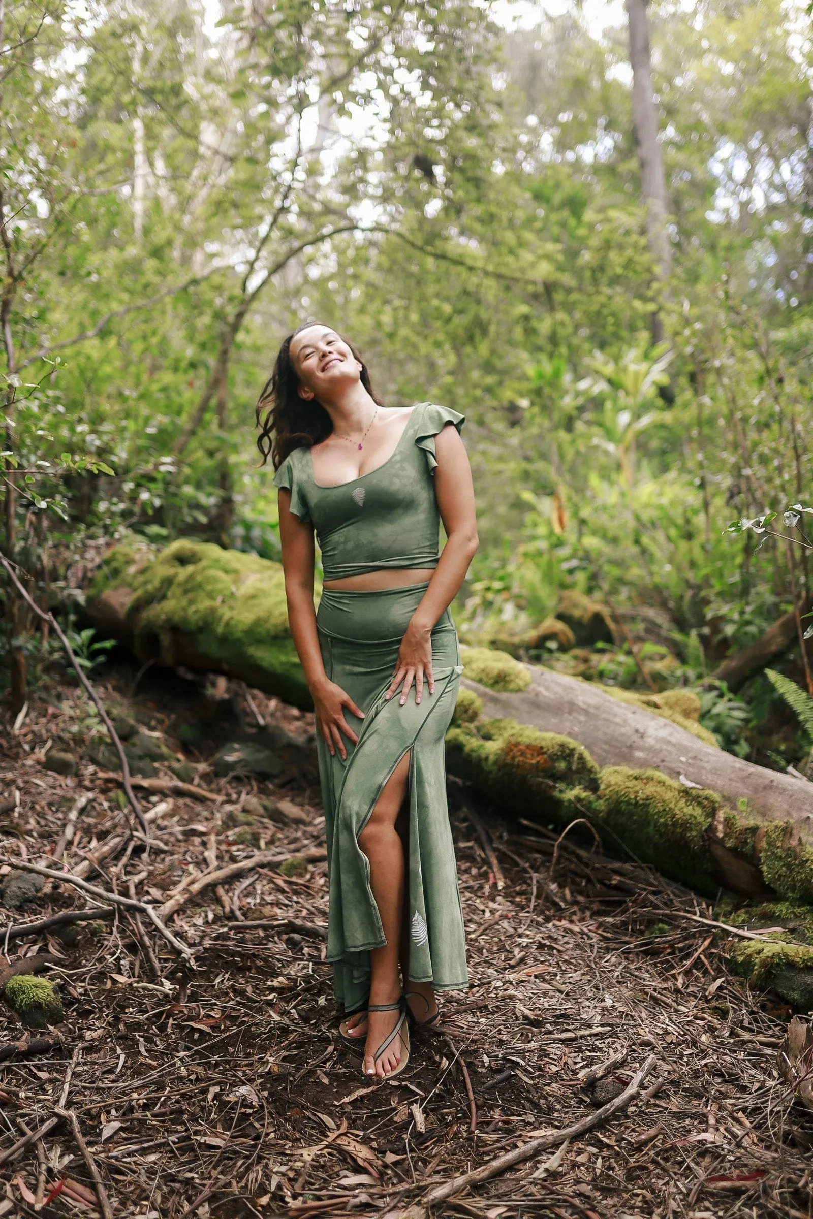 Forest Visionary Flutter Top