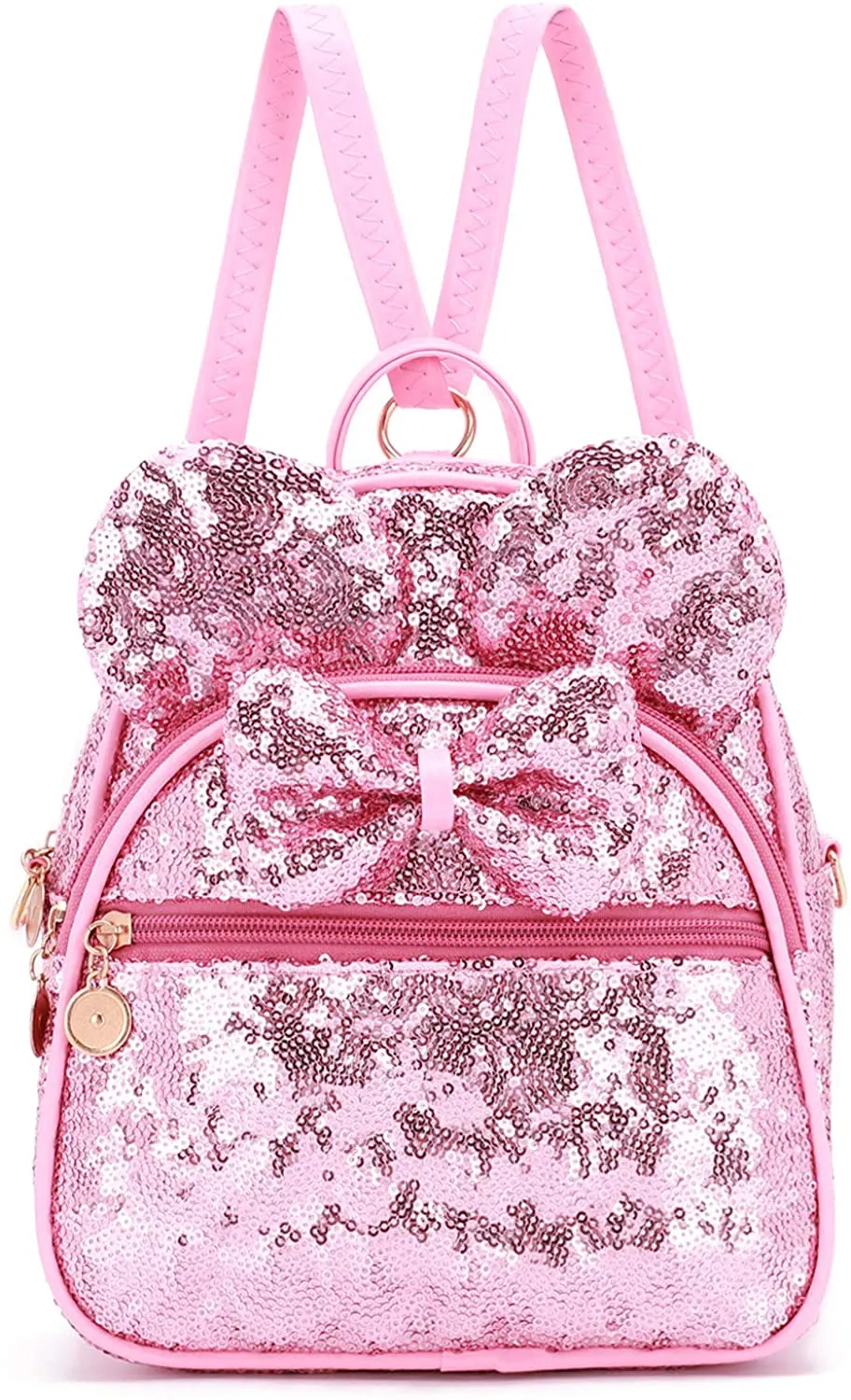 Girls Bowknot Polka Dot Cute Mini Backpack