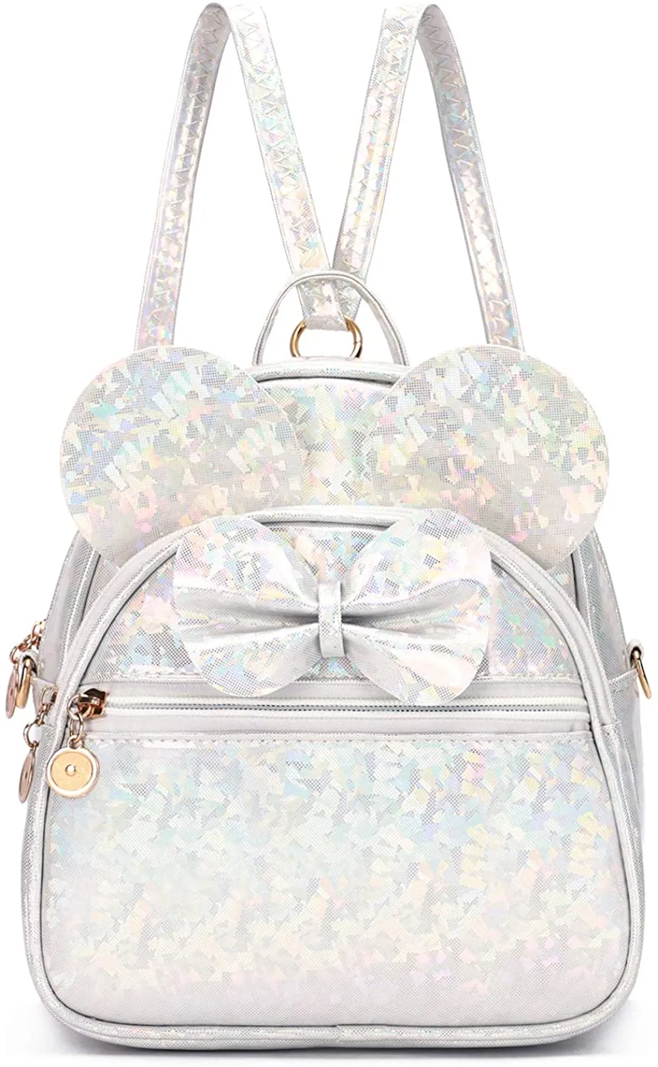 Girls Bowknot Polka Dot Cute Mini Backpack