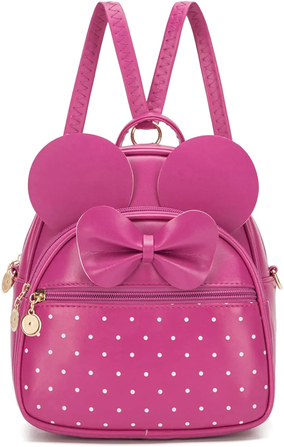 Girls Bowknot Polka Dot Cute Mini Backpack