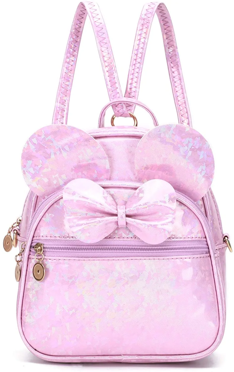 Girls Bowknot Polka Dot Cute Mini Backpack