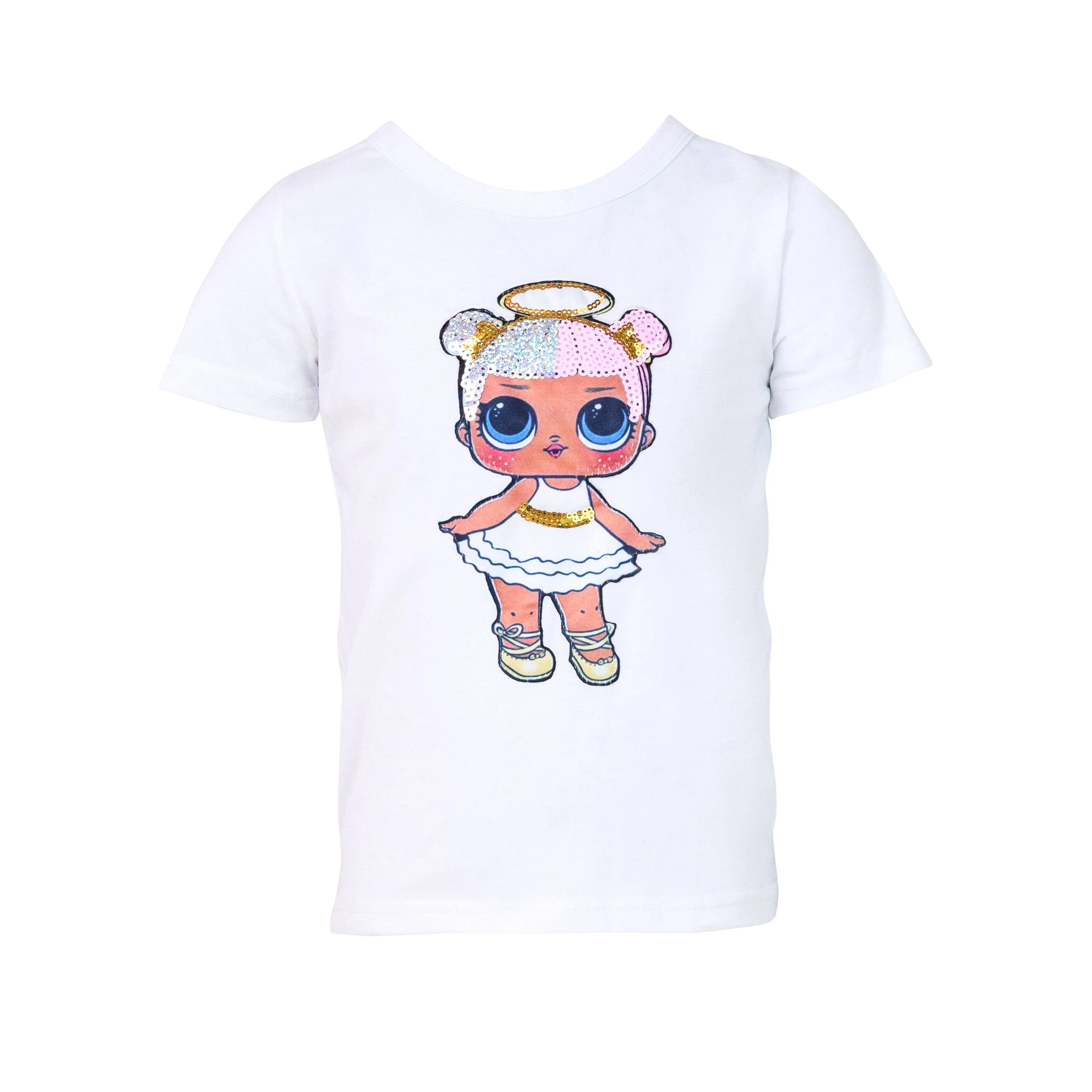 Girls Sequin Doll T-Shirt