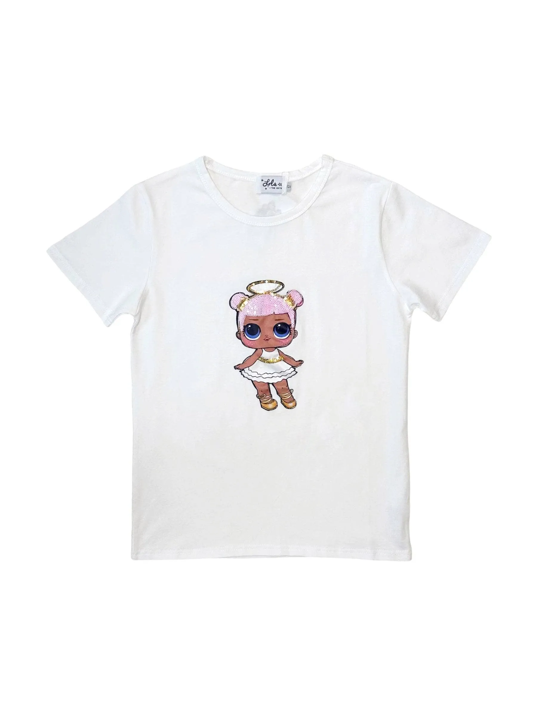 Girls Sequin Doll T-Shirt