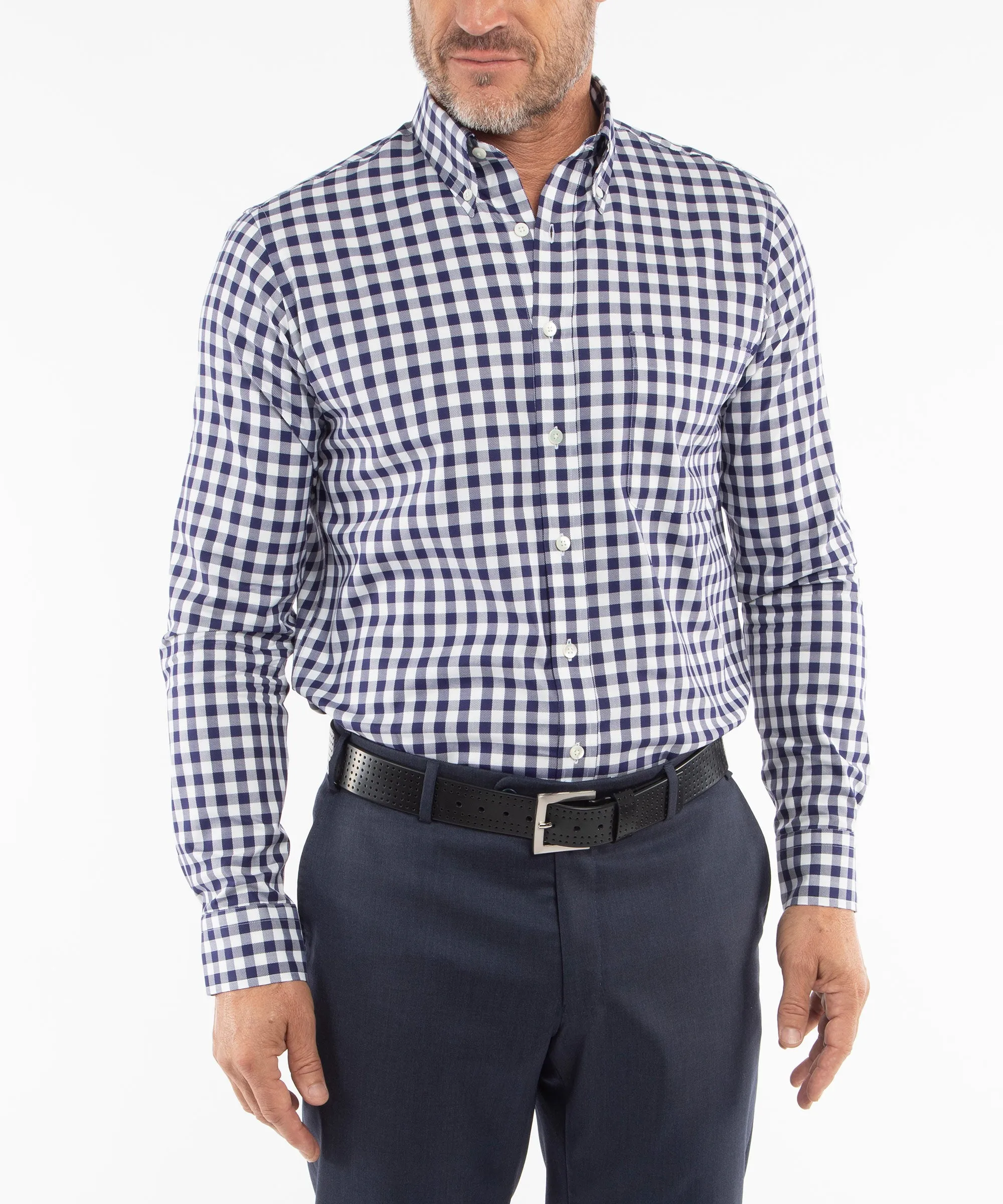 Heritage Oxford Gingham Long Sleeve Sport Shirt