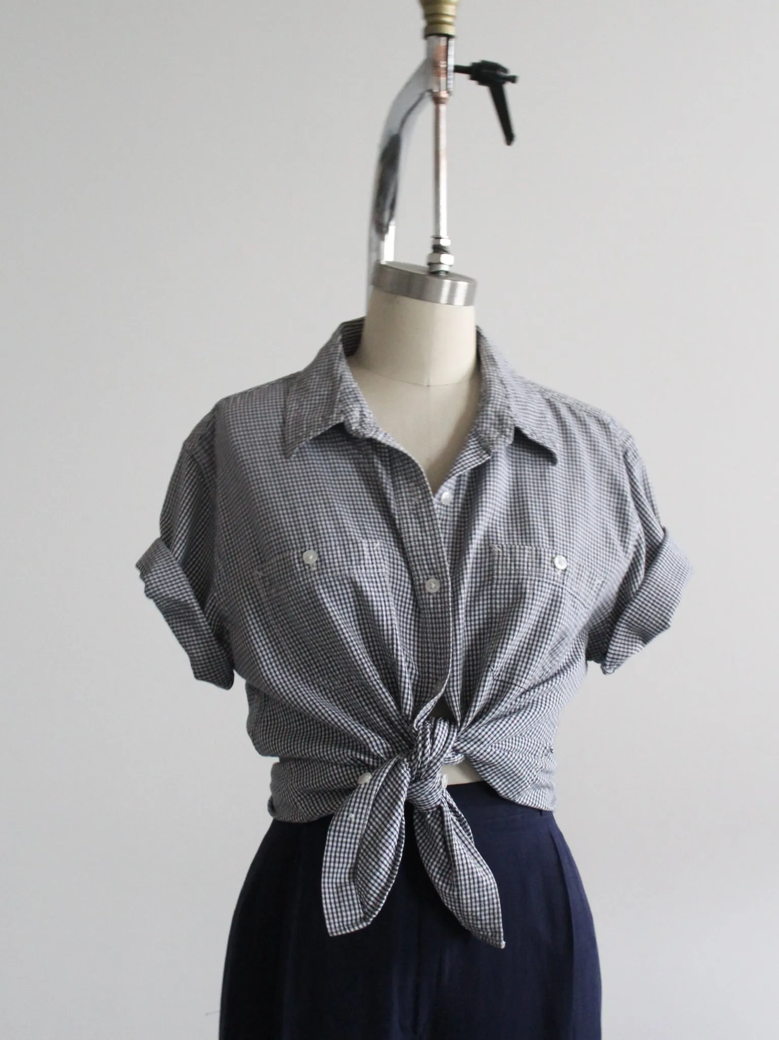 hilltop gingham button up