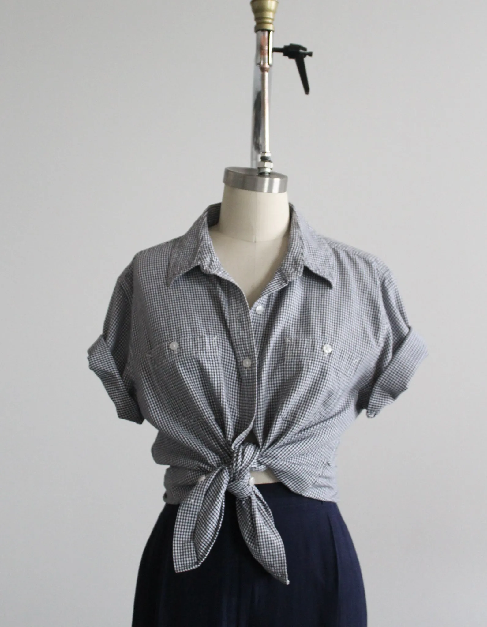hilltop gingham button up
