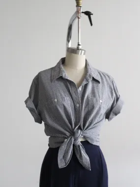 hilltop gingham button up