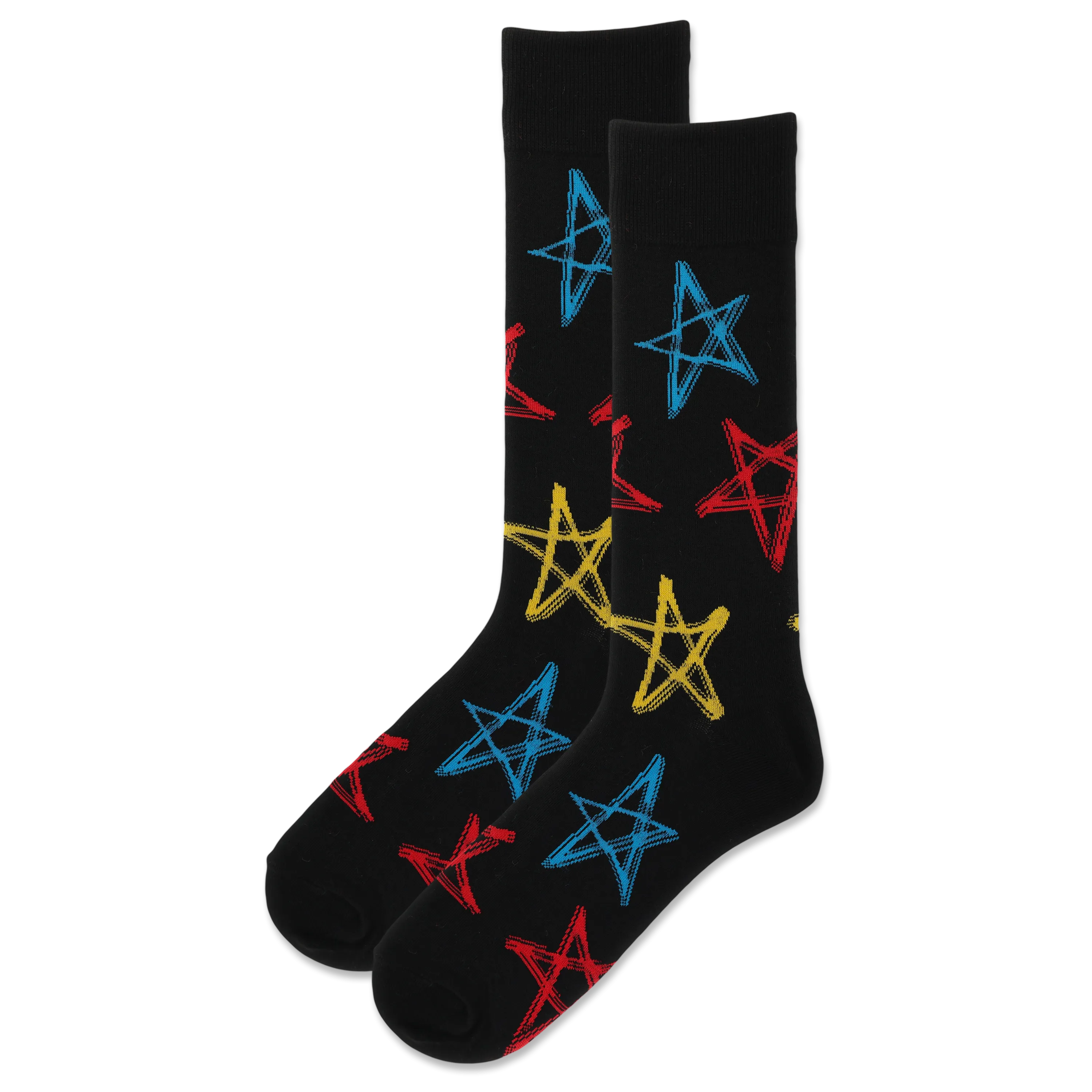HOTSOX Men's Graffiti Stars Crew Sock
