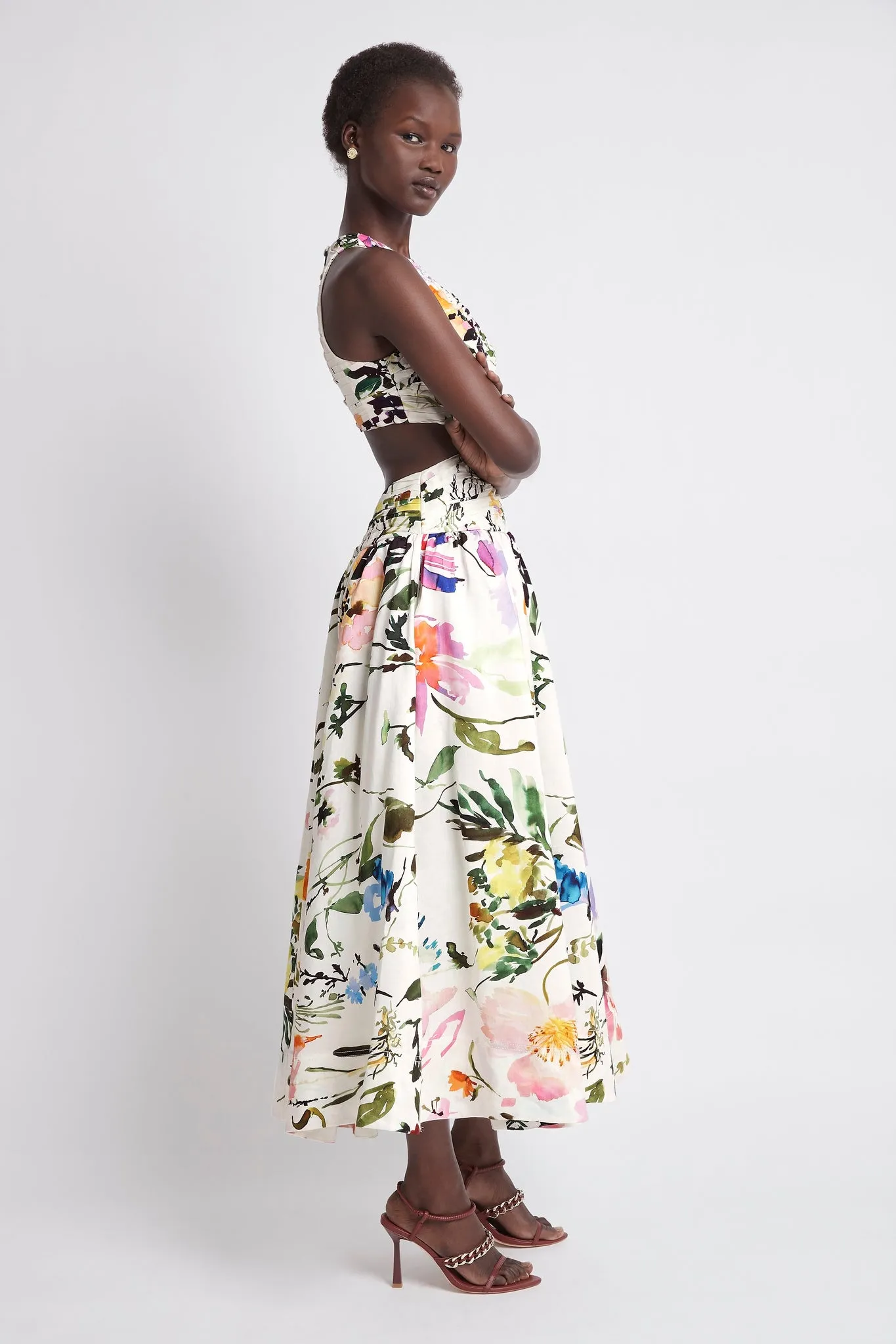 Introspect Cut Out Midi Dress