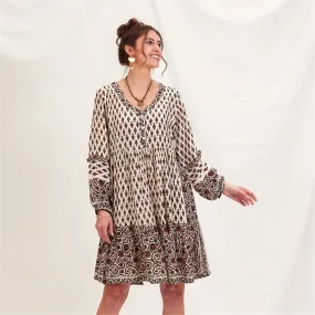 Julia Block Panel Midi Dress