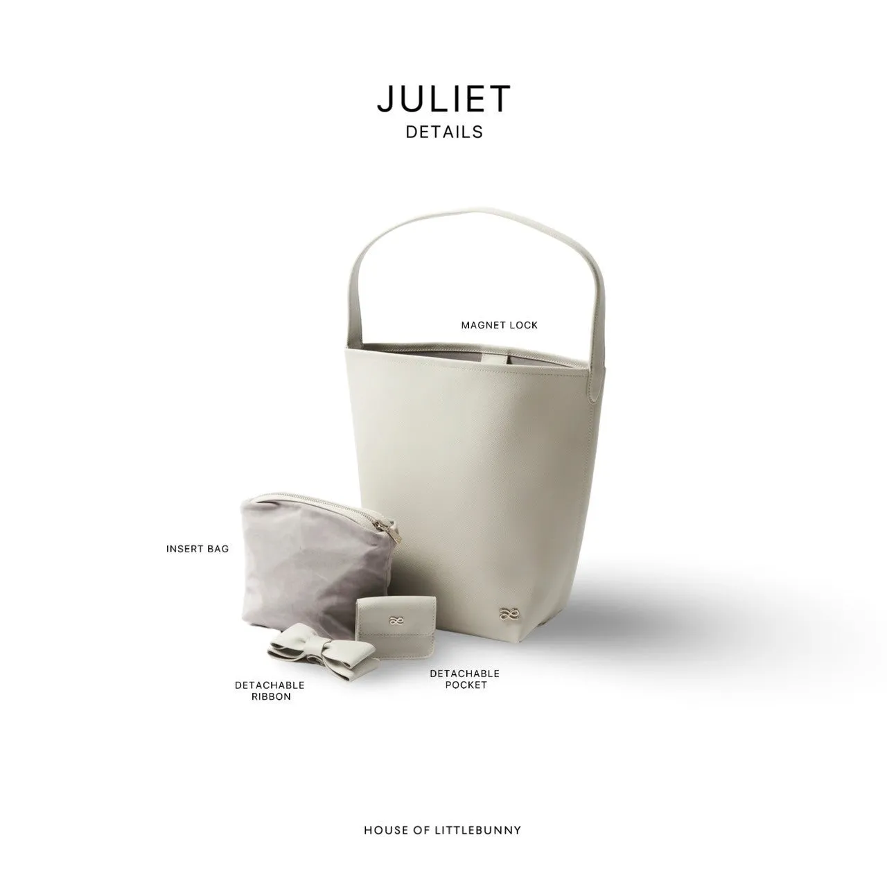 JULIET LEATHER S PEARL GREY