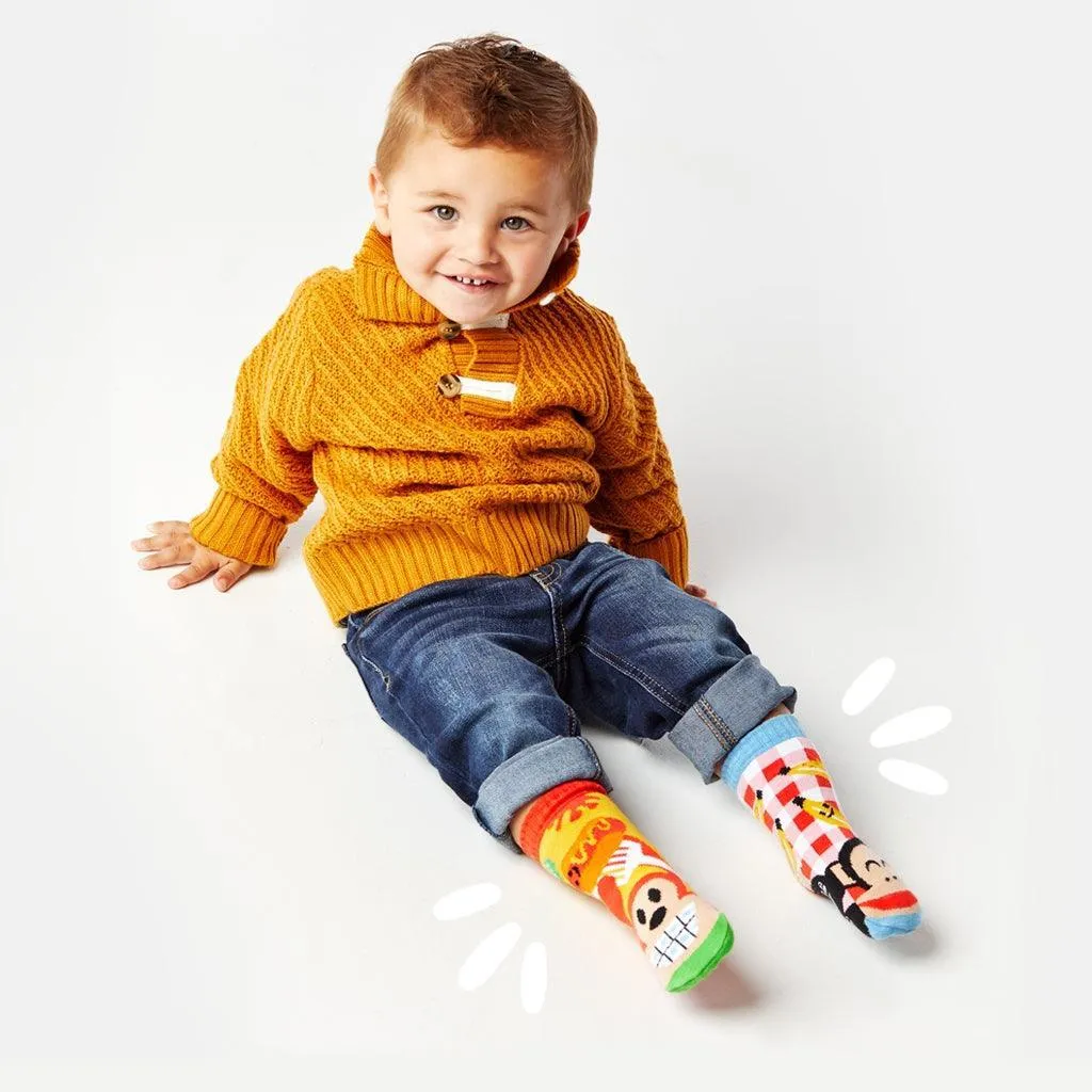 Julius & Bob | Paul Frank Limited Edition | Kids Socks | Mismatched Cute Crazy Fun Socks