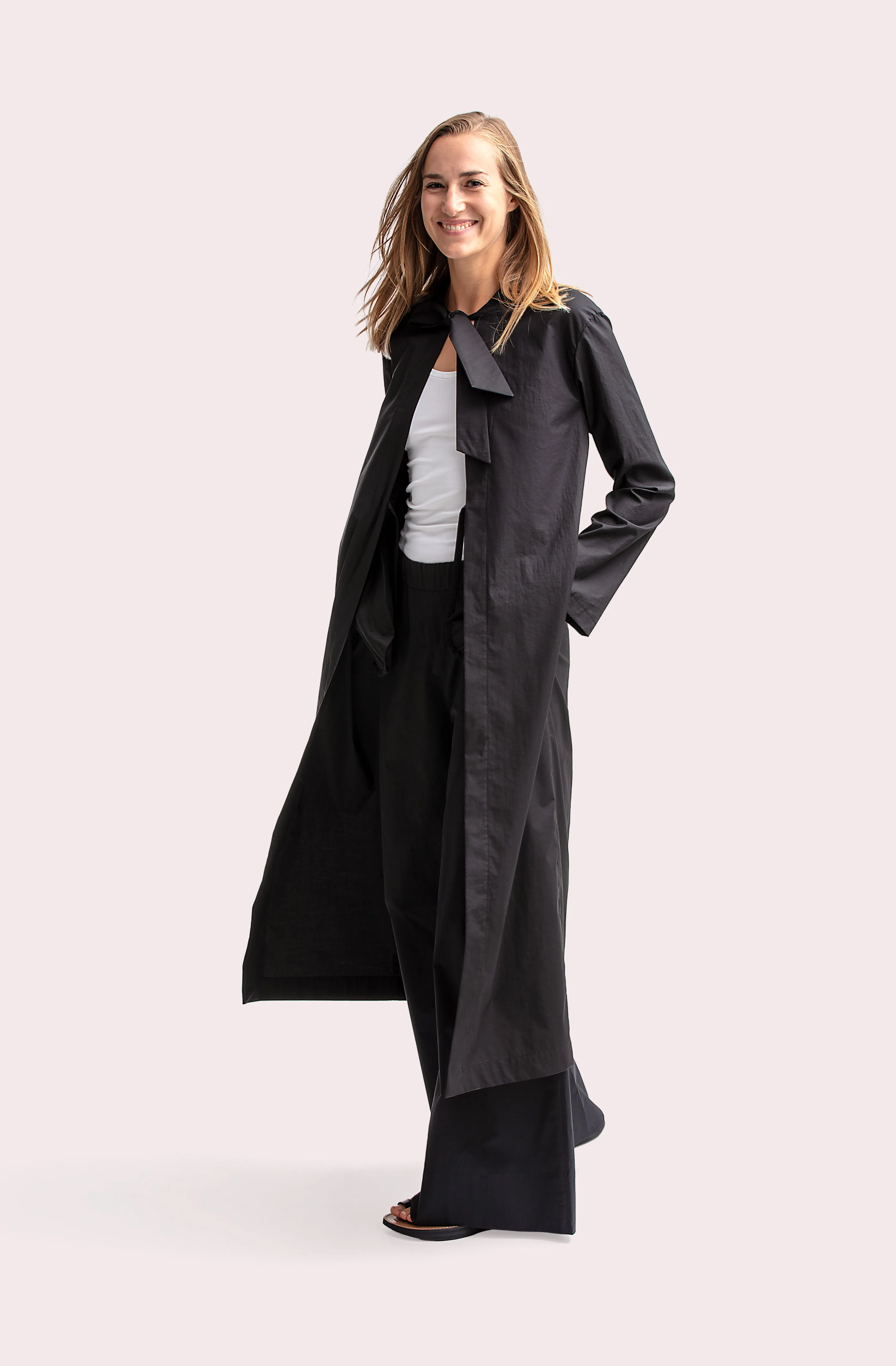 KIMONO COAT "ZEN" IN BLACK