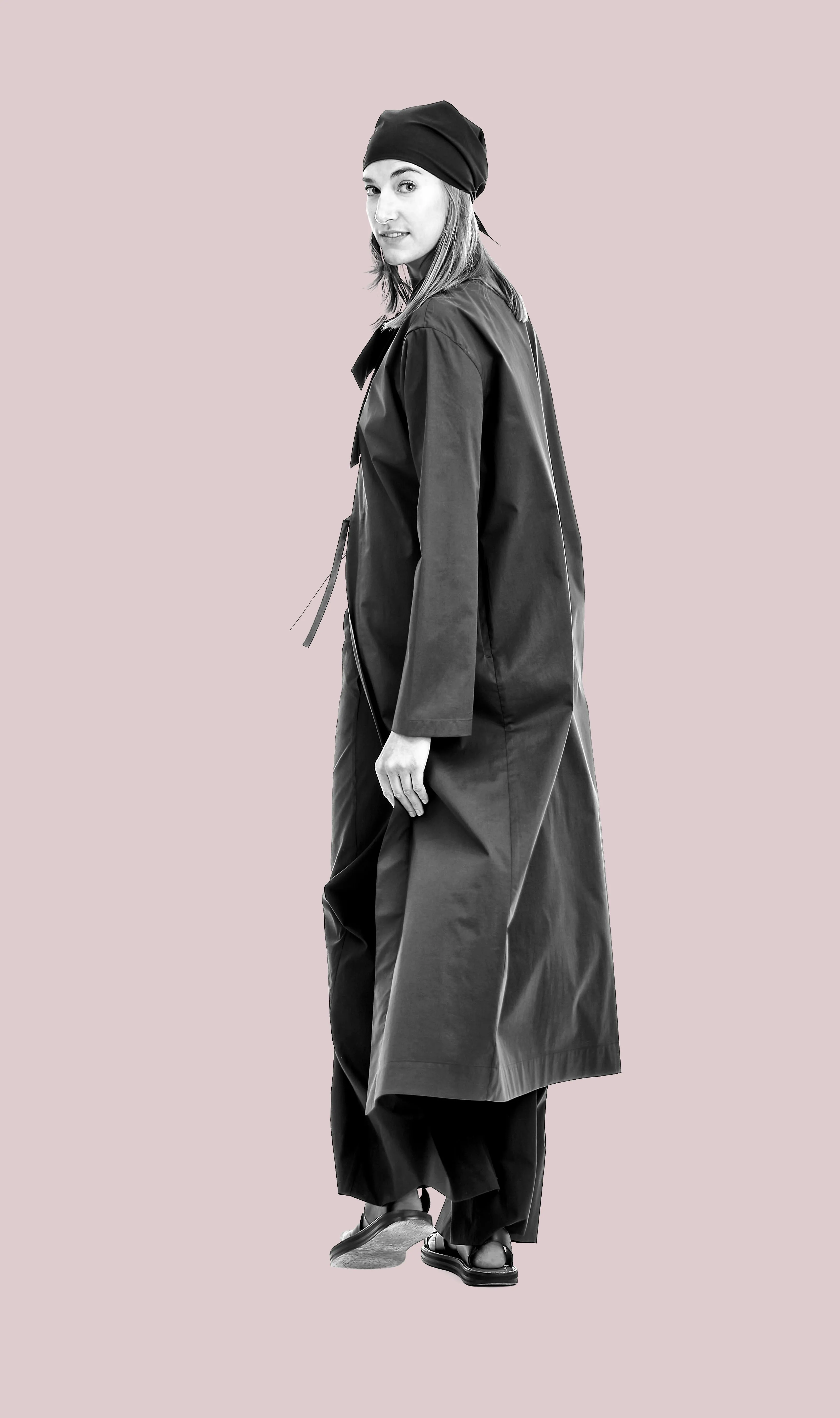 KIMONO COAT "ZEN" IN BLACK