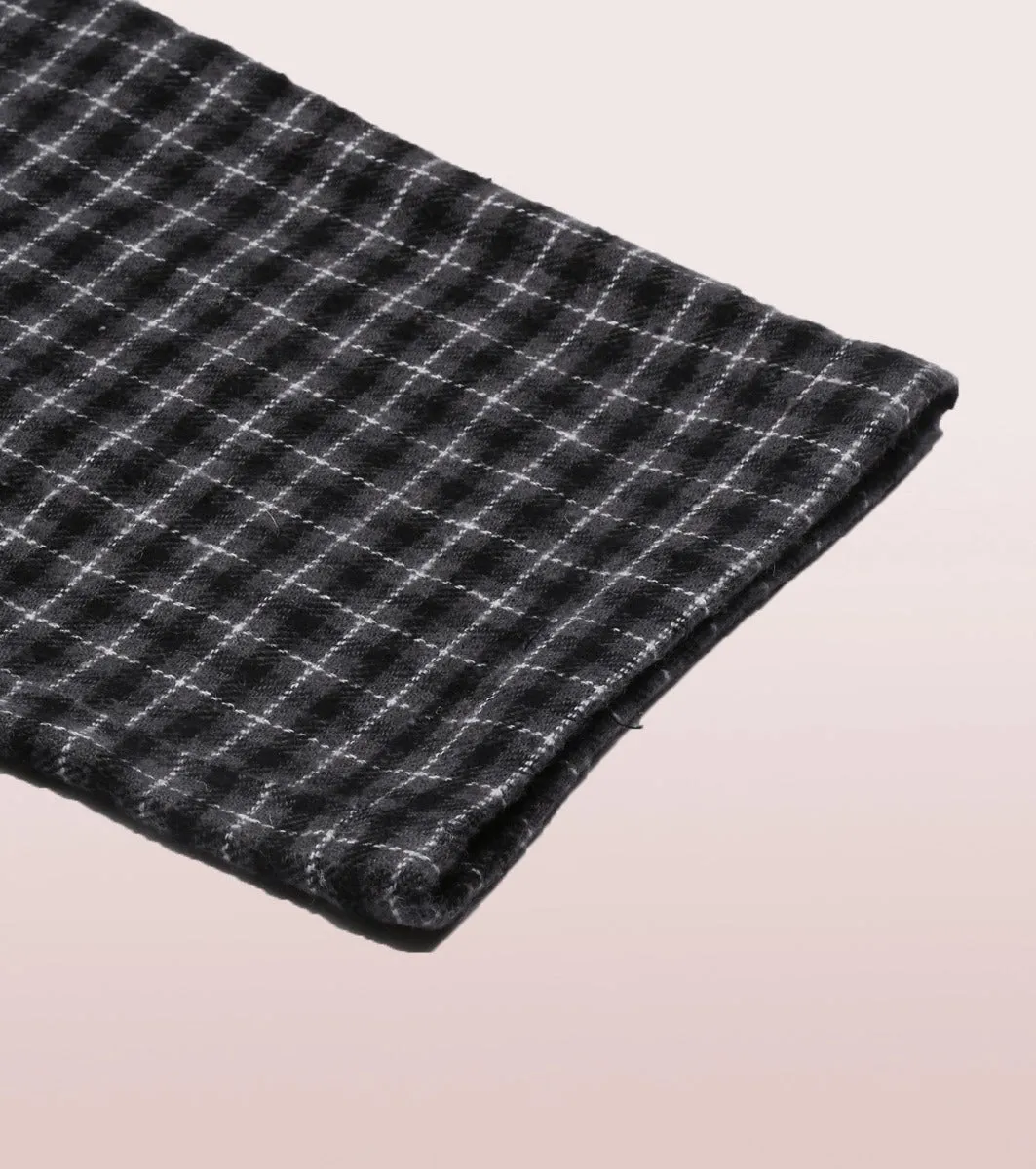 Lazy Pant Set | Cotton Flannel Woven Shirt And Pant Set