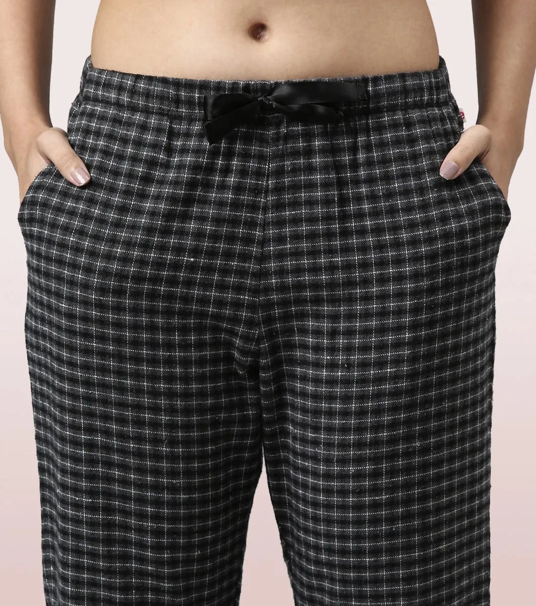 Lazy Pant Set | Cotton Flannel Woven Shirt And Pant Set