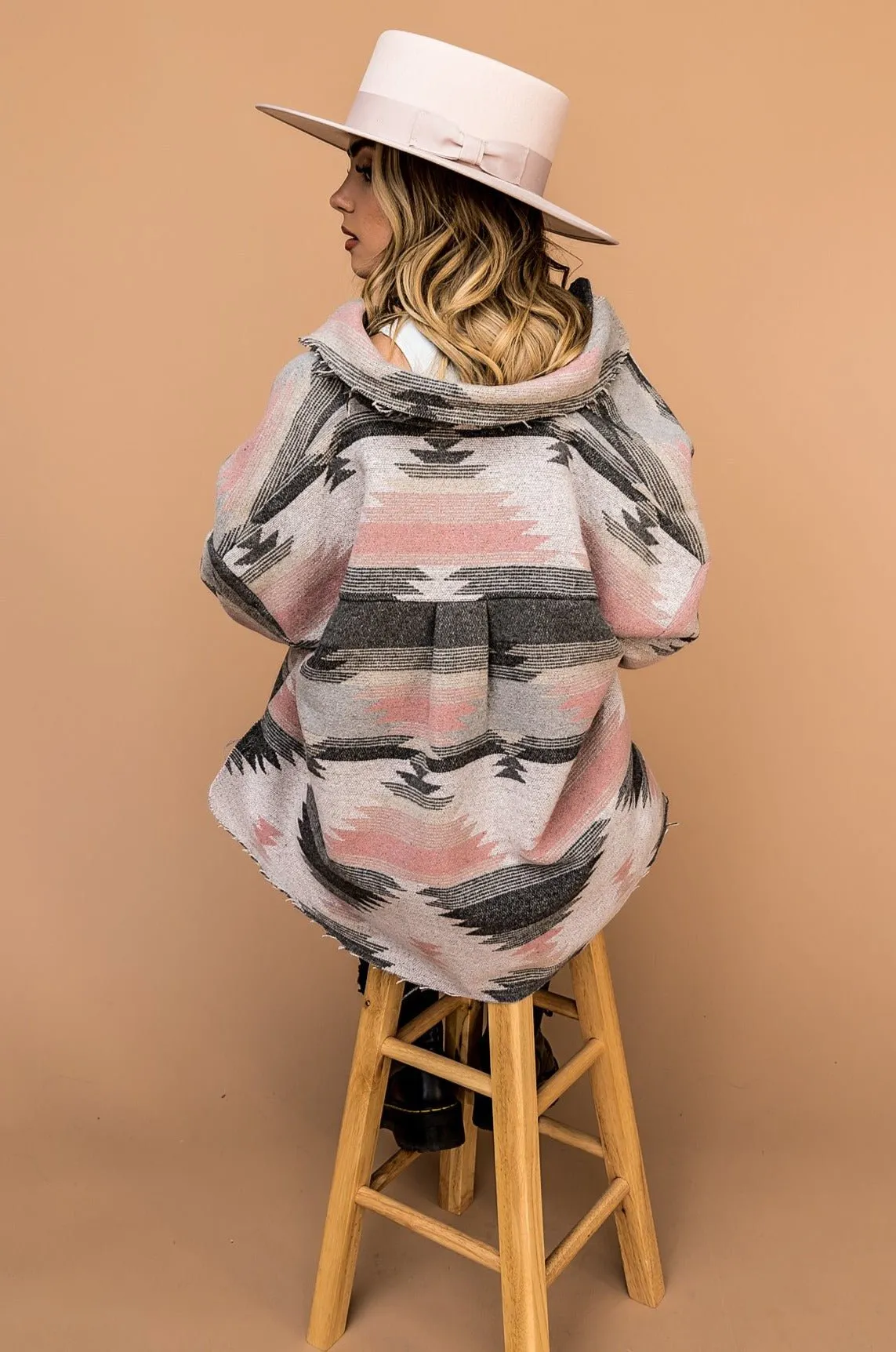 Lola Stiff Brim Hat in Blush