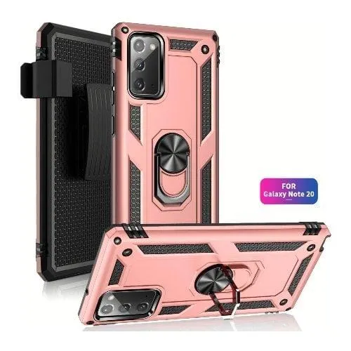 Military Kickstand Rose Gold Series Case - Samsung Galaxy Note20 5G (2020)