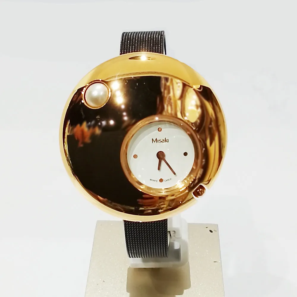 Misaki Eclipse Women's Rose Gold With Mesh Strap/Leather Strap Watch