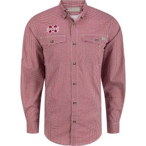 Mississippi State Frat Gingham Long Sleeve Shirt