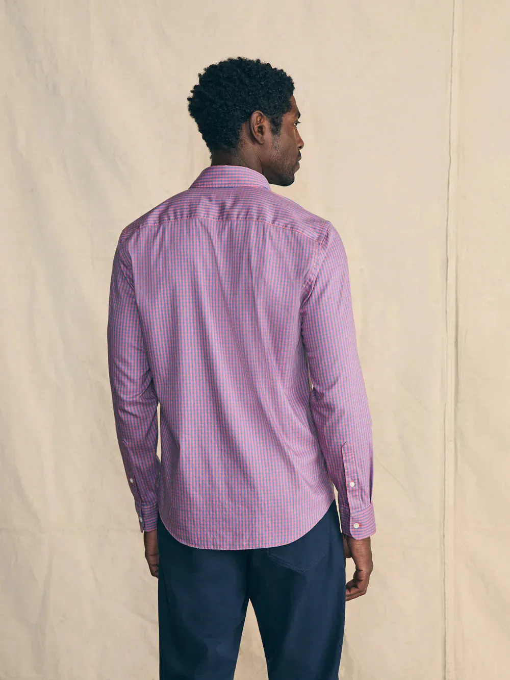 Movement Sport Shirt - Blue Rose Gingham