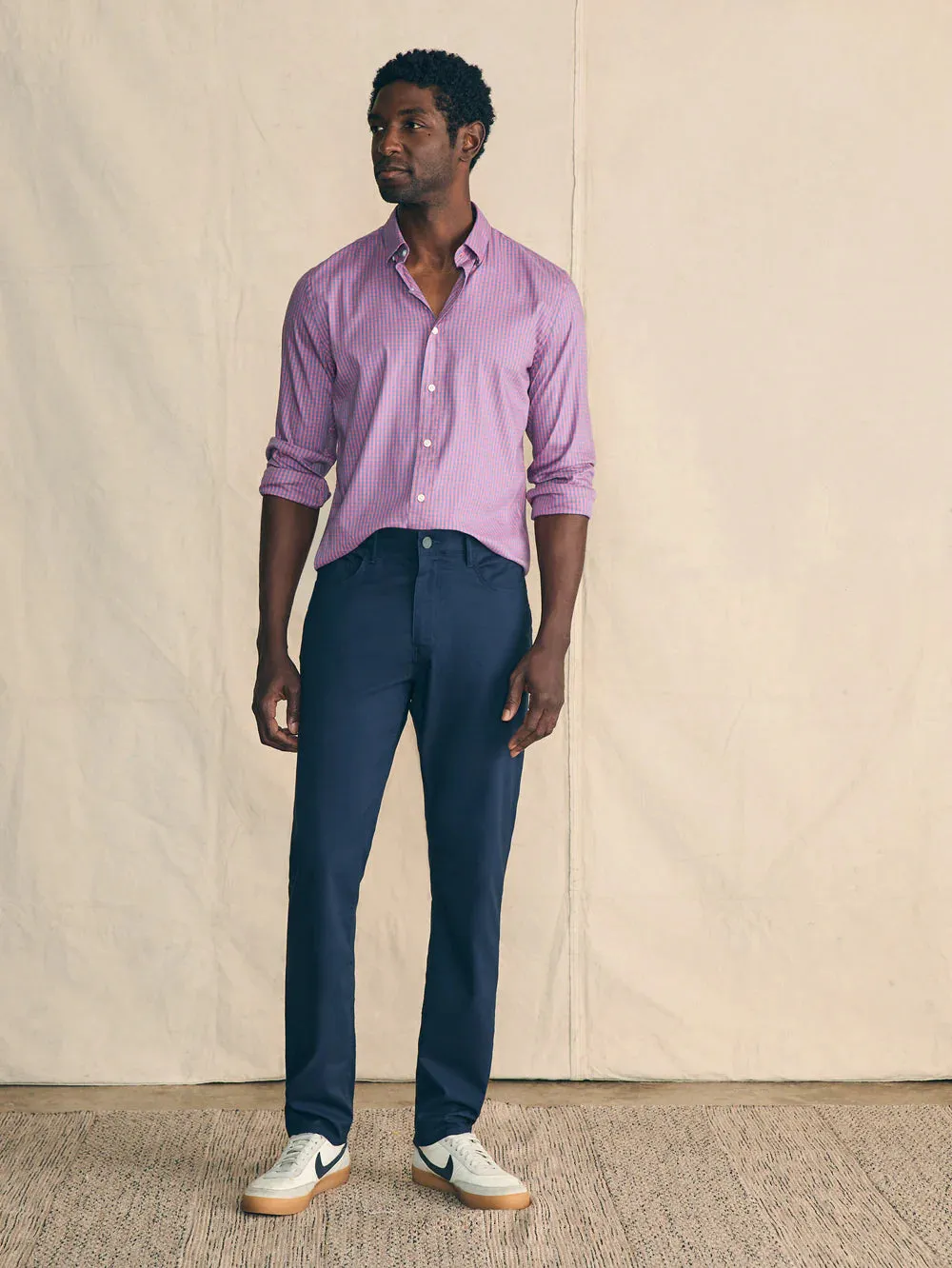 Movement Sport Shirt - Blue Rose Gingham