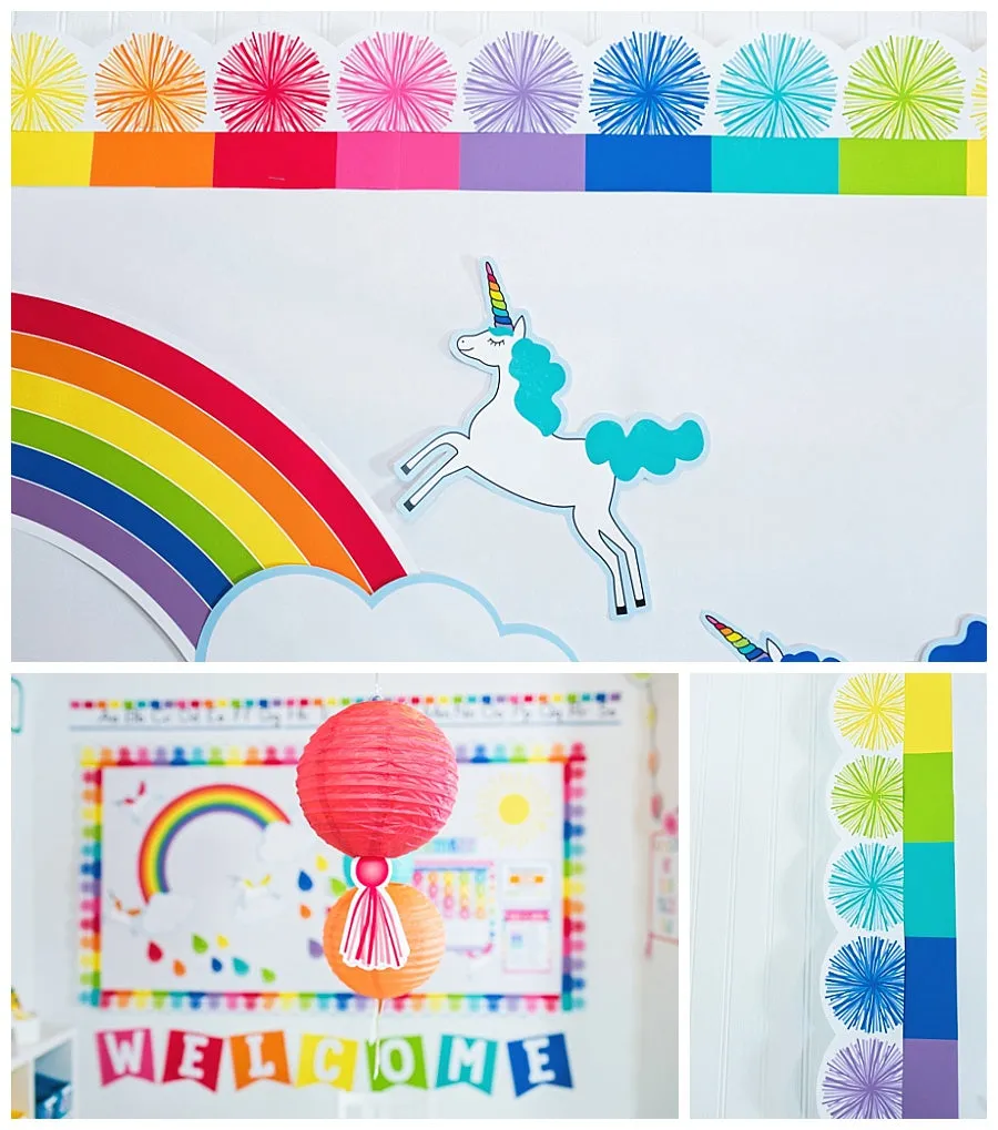 "Hello Sunshine Rainbow" | Full UPRINT Bundle | Printable Classroom Decor | Teacher Classroom Decor | Schoolgirl Style