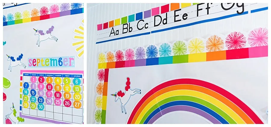 "Hello Sunshine Rainbow" | Full UPRINT Bundle | Printable Classroom Decor | Teacher Classroom Decor | Schoolgirl Style