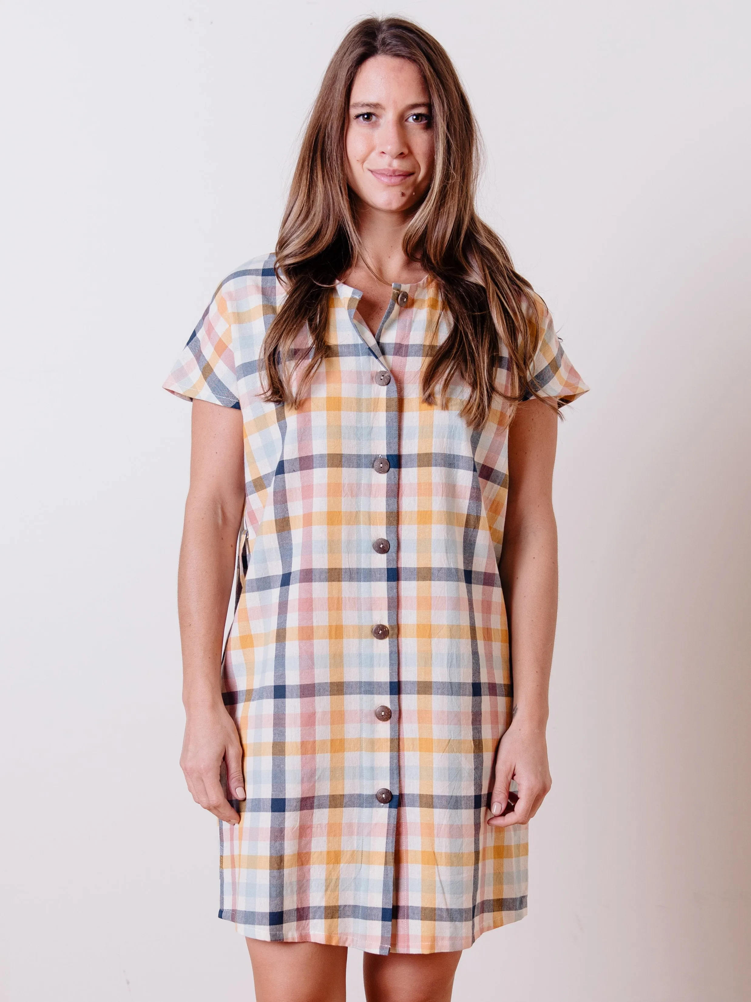 Renee Dress - Multi Gingham