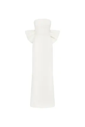 Rosette Strapless Gown