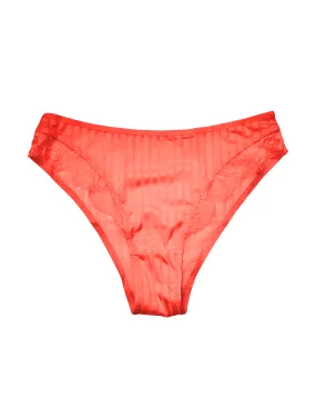 Rouge Stripe & Lace Cheeky