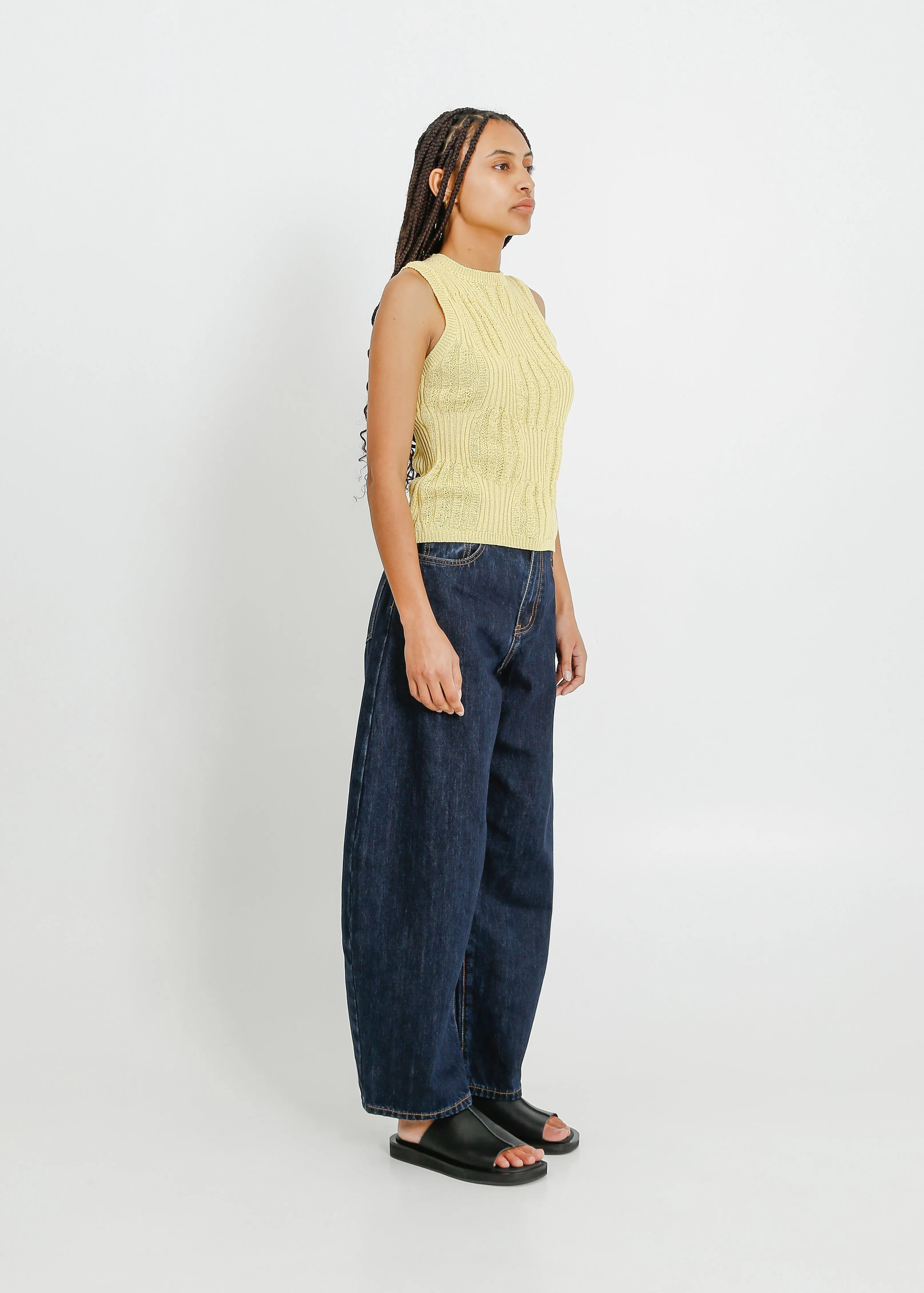 SACHA KNIT TANK / LEMONADE