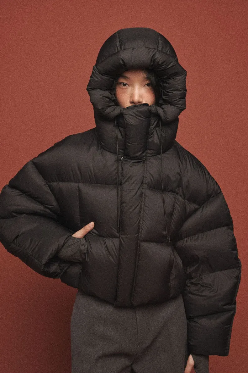 Short fluffy outwear down jacket | 6 color