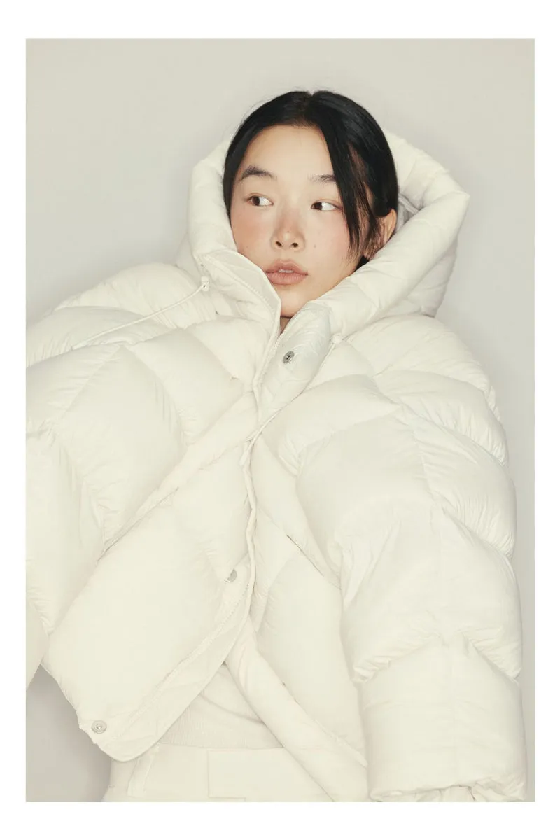 Short fluffy outwear down jacket | 6 color