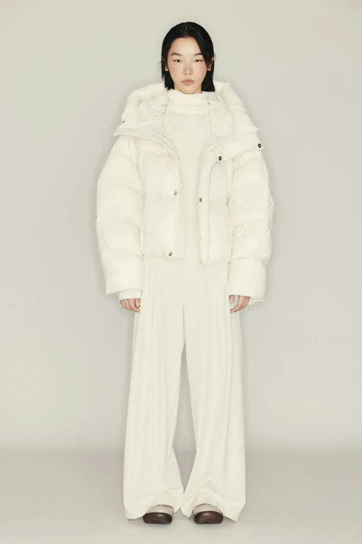 Short fluffy outwear down jacket | 6 color