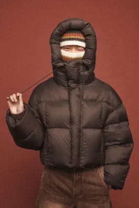 Short fluffy outwear down jacket | 6 color