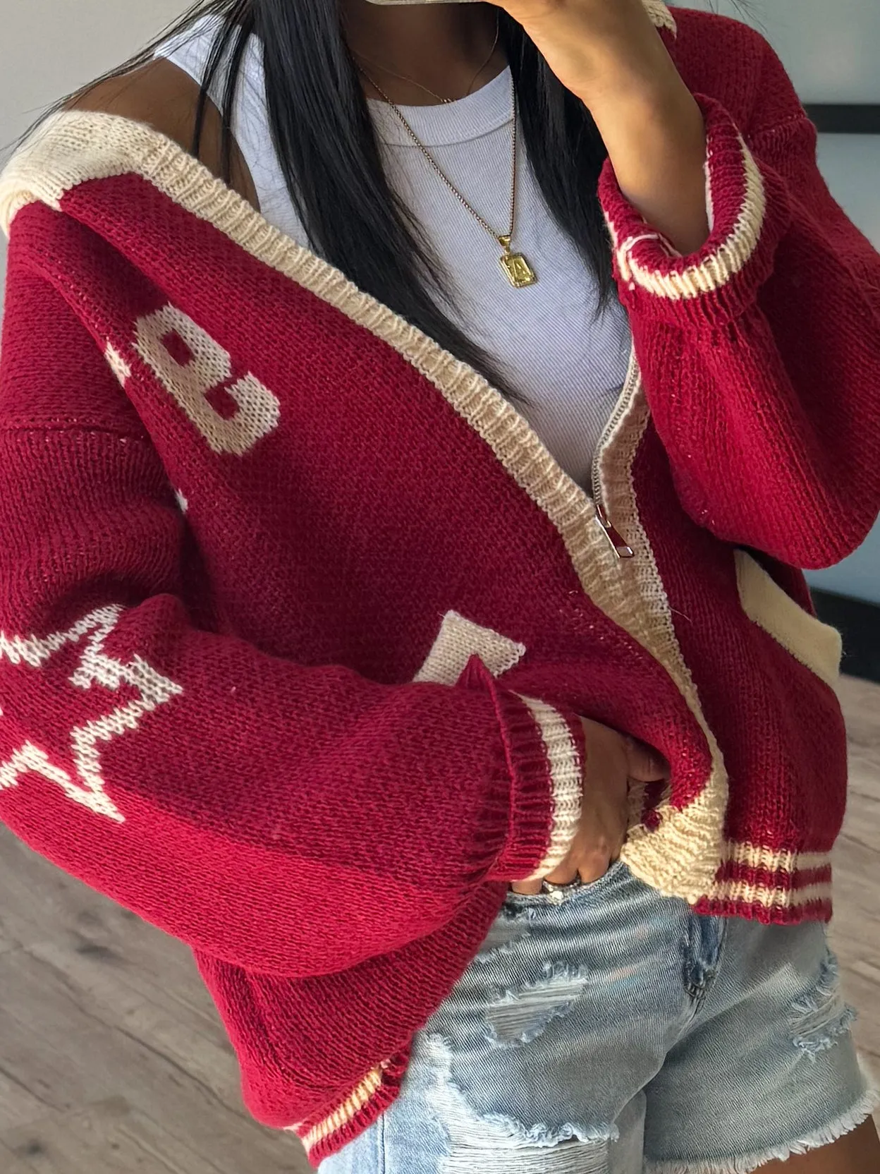 Sideline Varsity Knit Zip-Up