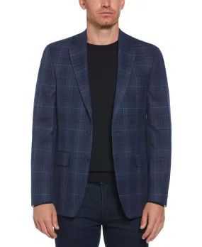 Slim Fit Plaid Sport Sport Jacket