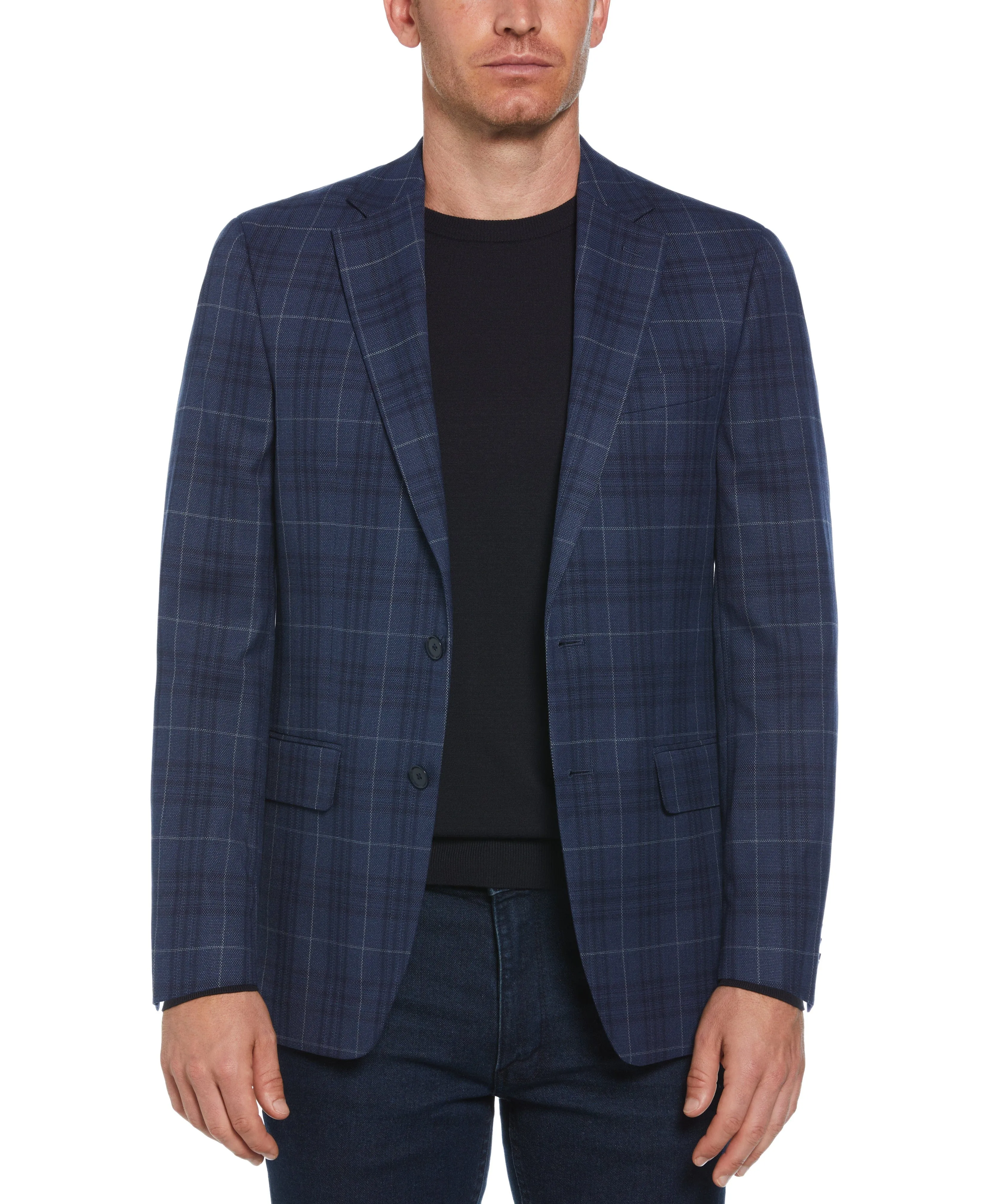 Slim Fit Plaid Sport Sport Jacket