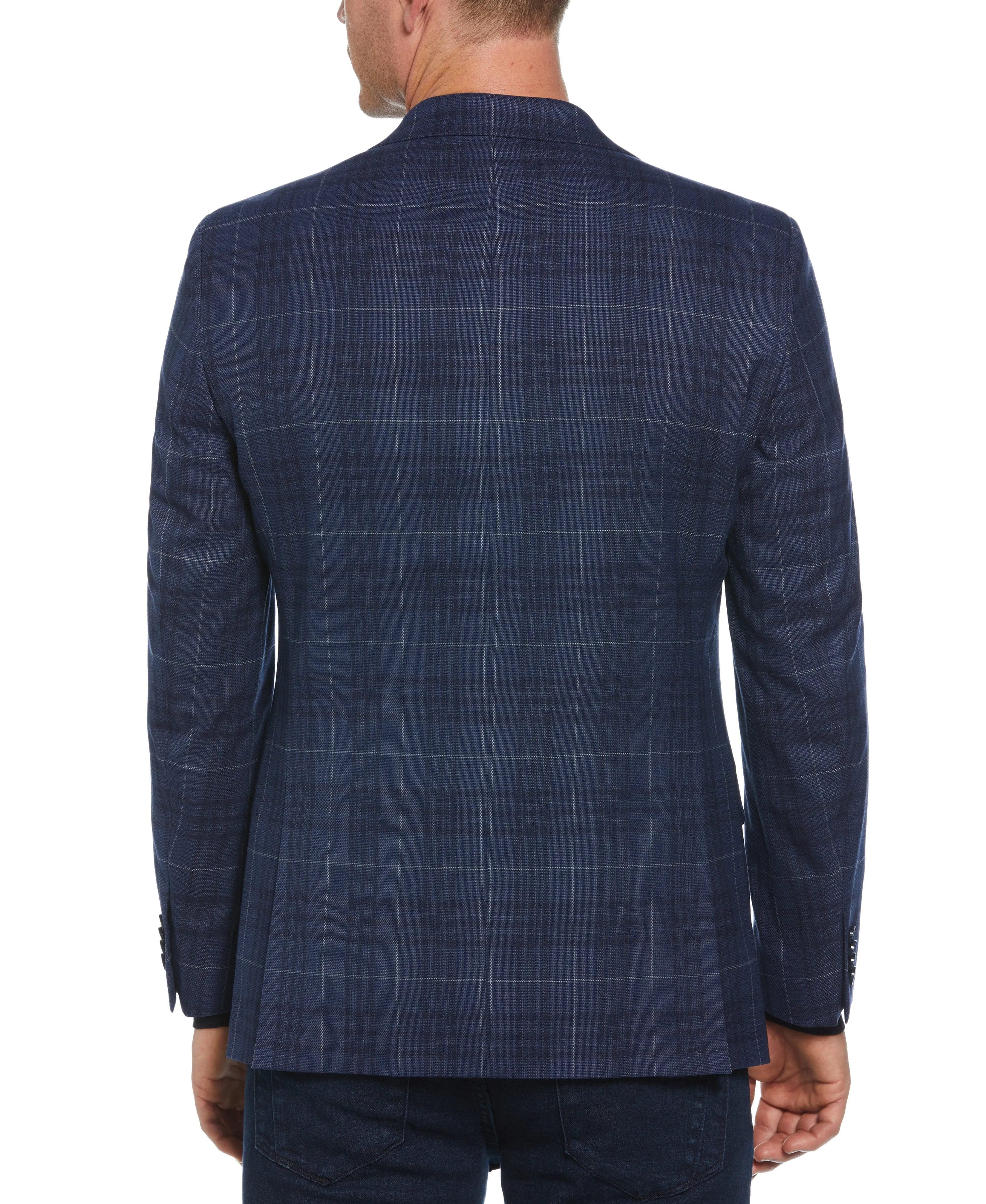 Slim Fit Plaid Sport Sport Jacket