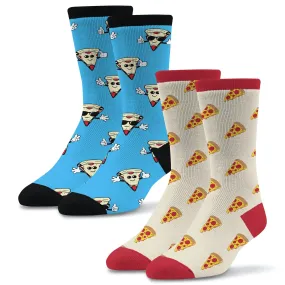 Socktastic 2PK Pizza Socks for Men