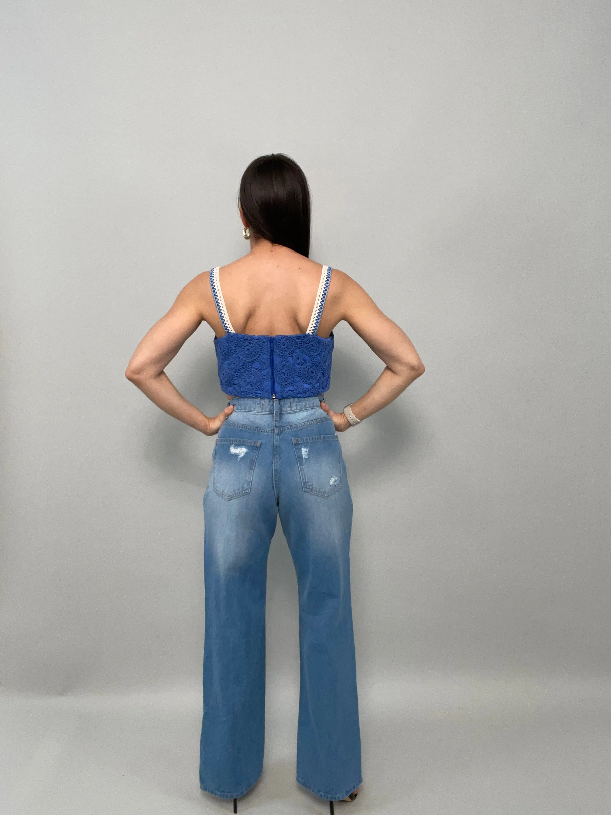 Thamar Cut Out Denim Jean