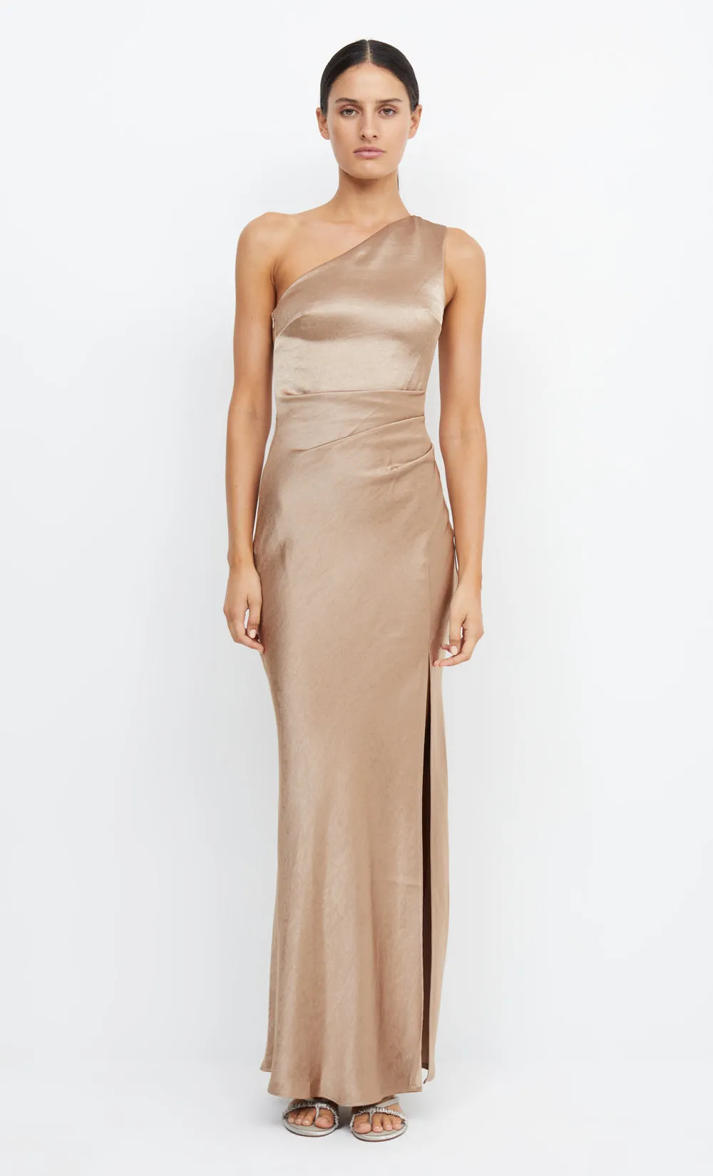 THE DREAMER ASYM DRESS - GOLDEN