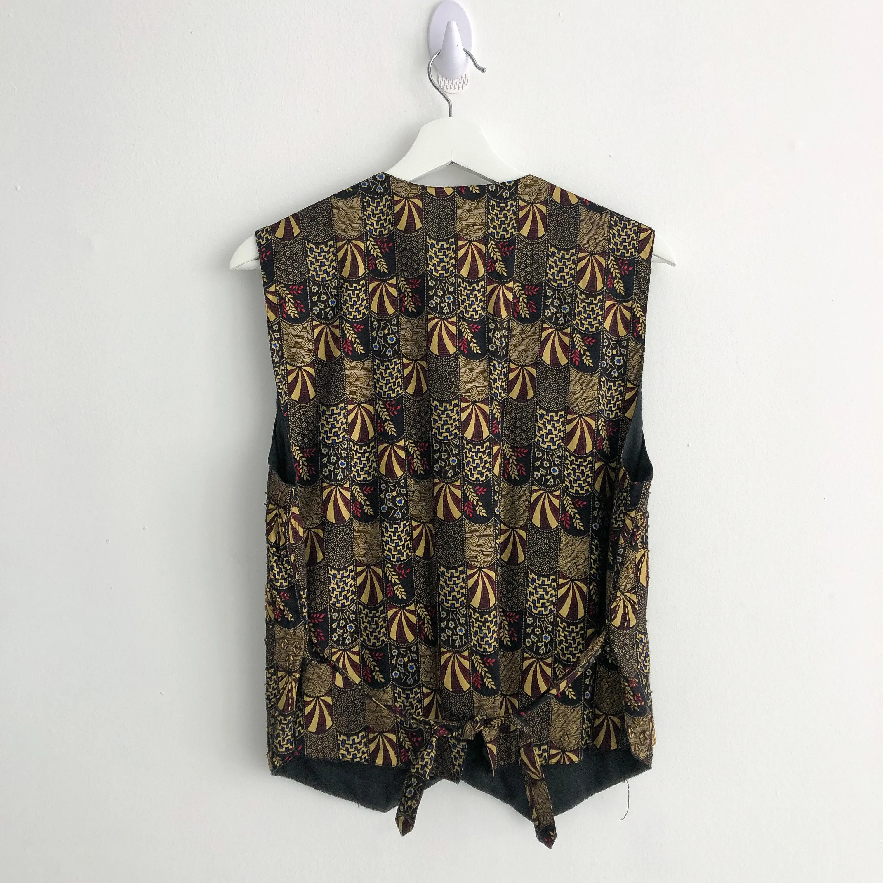 Vintage Beaded Patterned Vest