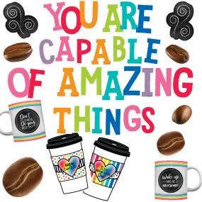 'You are Capable of Amazing Things' Coffee Beans Bulletin Board Set | Bright and Brewtiful | UPRINT | Schoolgirl Style