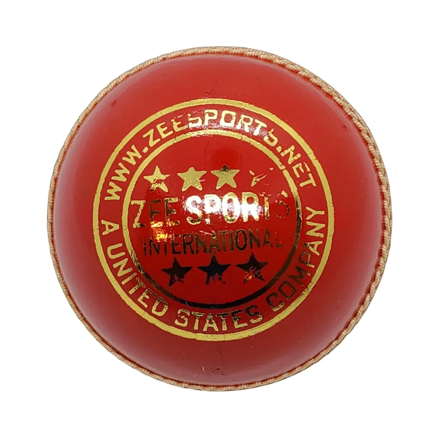 Zee Sports Cricket Ball Royal 7-Star Cherry Red
